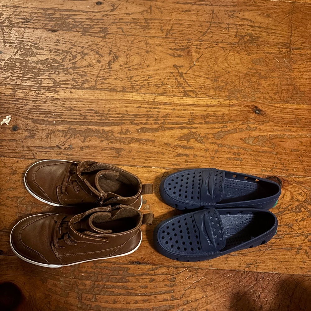 Marvel Brown and Navy Kids Sneakers